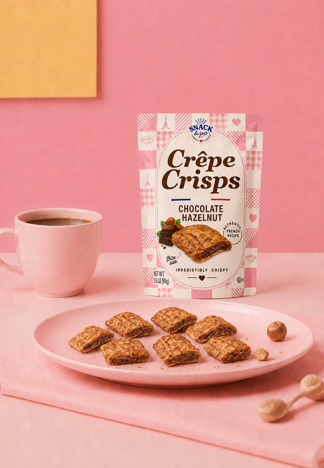 Crêpe Crisps lifestyle photograph high resolution 2