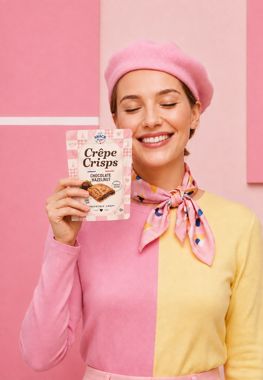 Crêpe Crisps lifestyle photograph high resolution